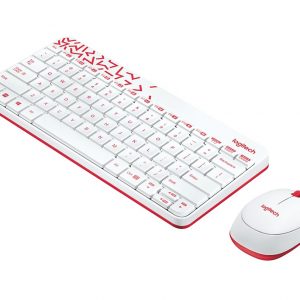 Logitech Wireless Keyboard and Mouse รุ่น MK240 Nano สีขาว แป้นภาษาไทย/อังกฤษ ของแท้ ประกันศูนย์ 3ปี เมาส์และคีย์บอร์ด ไร้สาย