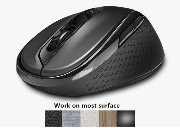 Rapoo M500 Multi-mode Silent Wireless Mouse Bluetooth สีดำ ประกันศูนย์ 2ปี ของแท้ เสียงคลิกเบา (Black)
