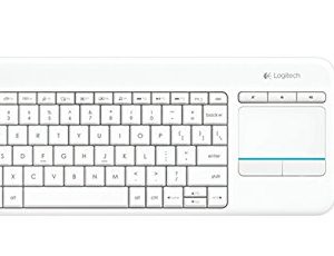 Logitech Wireless Touch Keyboard K400 Plus สีขาว แป้นภาษาไทย/อังกฤษ ของแท้ ประกันศูนย์ 1ปี คีย์บอร์ด ไร้สาย - White
