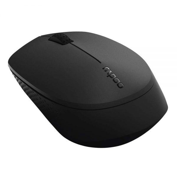 Rapoo M100 Silent Multi-mode Wireless Mouse สีดำ ประกันศูนย์ 2ปี ของแท้ เสียงคลิกเบา (Black)