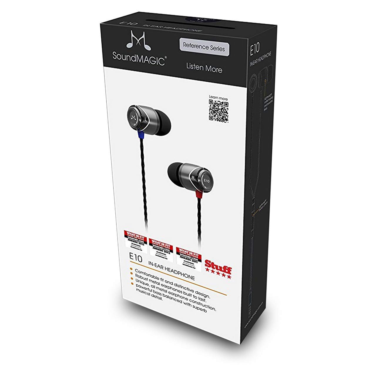 Soundmagic E10 หูฟัง In-Ear Noise Isolating Hi-Fi Award สีดำ ของแท้ ประกันศูนย์ 1ปี (Black)