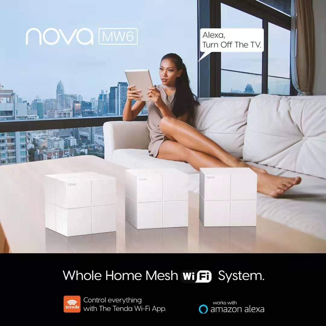 Tenda Nova MW6 [Pack-3] / Mesh / AC1200 Whole Home Mesh WiFi System ของแท้ ประกันศูนย์ 5ปี