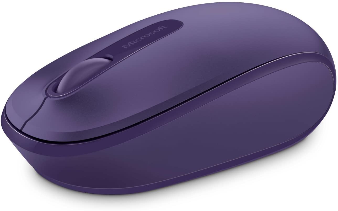 Microsoft Wireless Mouse 1850 เมาส์ไร้สาย สีม่วง ของแท้ ประกันศูนย์ 3ปี (Purple)