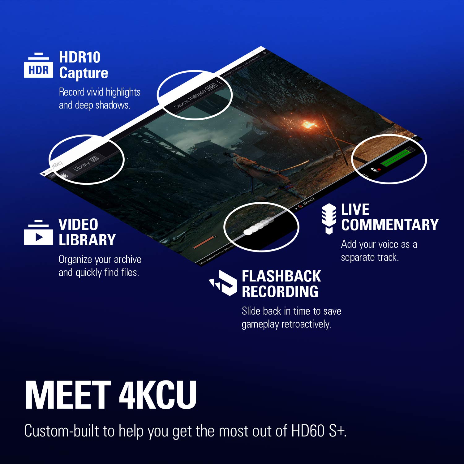 Elgato Game Capture HD60 S+ 1080p60 HDR10 Capture with 4K60 HDR10 Zero-Lag ของแท้ ประกันศูนย์ 1ปี