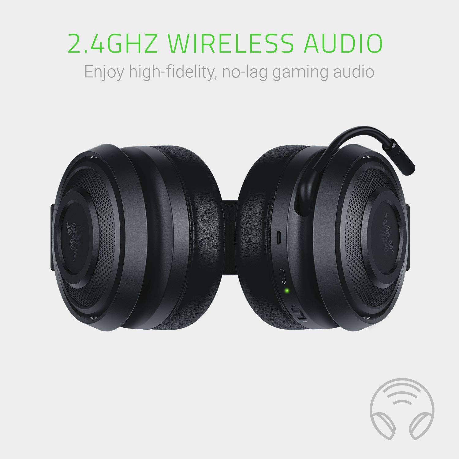 Razer Nari Essential Wireless Gaming Headset ประกันศูนย์ 2ปี ของแท้ หูฟังสำหรับเล่นเกม