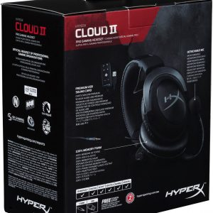 HyperX Cloud II - Pro Gaming Headset สีเทา ประกันศูนย์ 2ปี ของแท้ หูฟังสำหรับเล่นเกม (Gun Metal) ( HX-HSCP-GM )