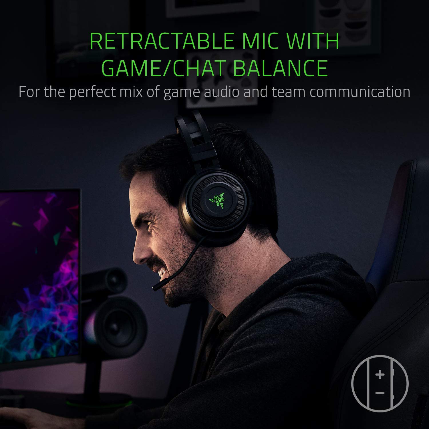 Razer Nari Wireless Gaming Headset ประกันศูนย์ 2ปี ของแท้ หูฟังสำหรับเล่นเกม