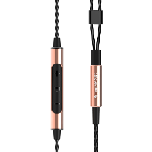 Soundmagic E10C หูฟัง In-Ear Noise Isolating with Microphone Hi-Fi Award มีไมค์ควบคุมเสียง สีทอง ของแท้ ประกันศูนย์ 1ปี (Gold)