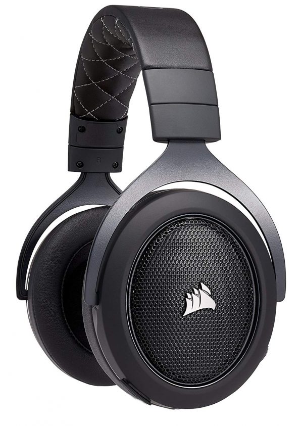 Corsair HS70 Wireless 7.1 Virtual Surround Gaming Headset สีดำ ประกันศูนย์ 2ปี ของแท้ หูฟังสำหรับเล่นเกม (Black)