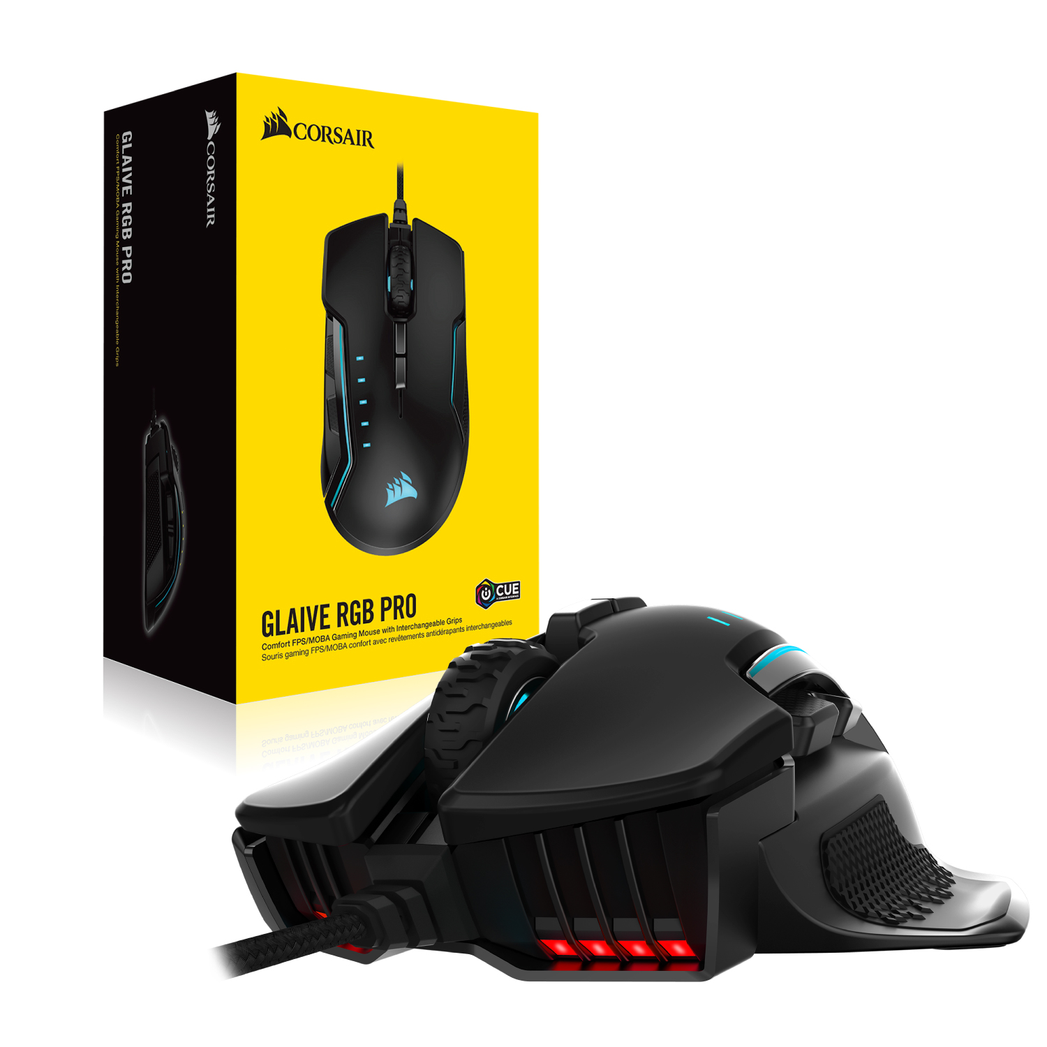 Corsair Glaive PRO RGB Gaming Mouse ประกันศูนย์ 2ปี ของแท้ เมาส์เล่นเกม