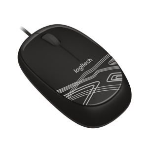 Logitech M105 Corded Mouse สีดำ ประกันศูนย์ 3ปี ของแท้ (Black)