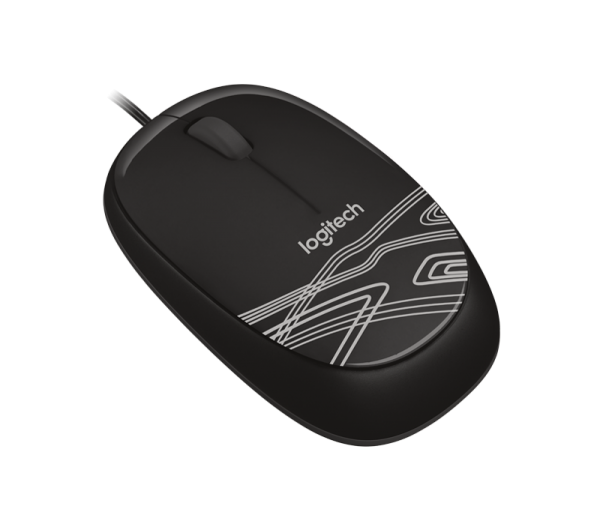 Logitech M105 Corded Mouse สีดำ ประกันศูนย์ 3ปี ของแท้ (Black)