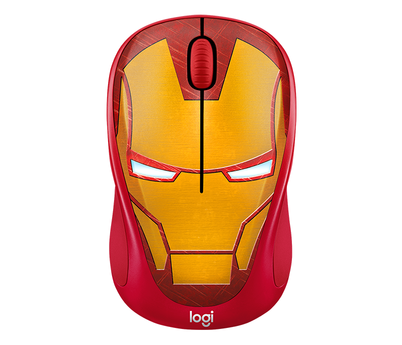 Logitech M238 Marvel Collection Wireless Mouse Iron Man ลายไอรอนแมน ลิขสิทธิ์แท้ ประกันศูนย์ 1ปี ของแท้
