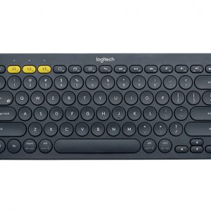 Logitech K380 Multi-Device Bluetooth Keyboard ของแท้ ประกันศูนย์ 1ปี คีย์บอร์ด ไร้สาย แถมฟรี! สติกเกอร์ภาษาไทย (Dark Grey)