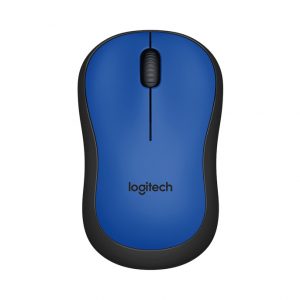 Logitech M221 Silent Wireless Mouse สีน้ำเงิน ประกันศูนย์ 1ปี ของแท้ เสียงคลิกเบา