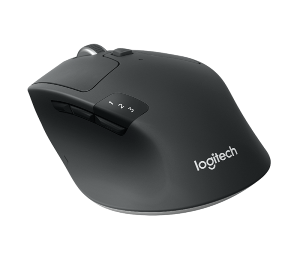 Logitech M720 TRIATHLON Multi-device Wireless / Bluetooth Mouse สีดำ ประกันศูนย์ 1ปี ของแท้