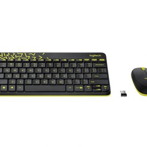 Logitech Wireless Keyboard and Mouse รุ่น MK240 Nano สีดำ แป้นภาษาไทย/อังกฤษ ของแท้ ประกันศูนย์ 3ปี เมาส์และคีย์บอร์ด ไร้สาย