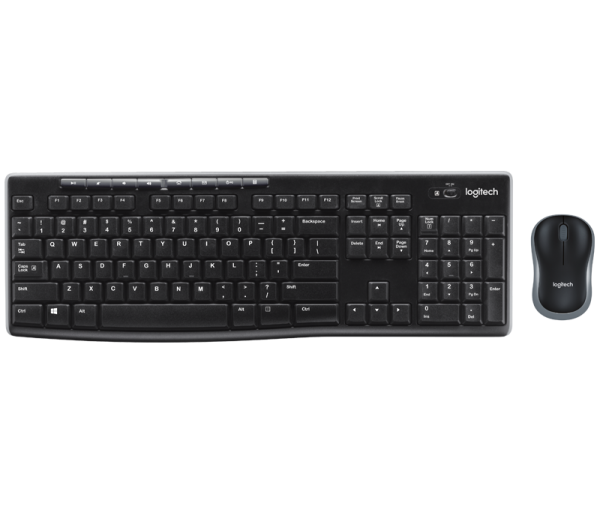 Logitech Wireless Keyboard and Mouse รุ่น MK270r แป้นภาษาไทย/อังกฤษ ของแท้ ประกันศูนย์ 3ปี เมาส์และคีย์บอร์ด ไร้สาย