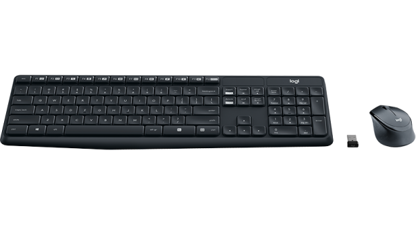 Logitech MK315 Quiet Keyboard & Quiet Mouse แป้นภาษาไทย/อังกฤษ ของแท้ ประกันศูนย์ 1ปี เมาส์และคีย์บอร์ด ไร้สาย เสียงเบา