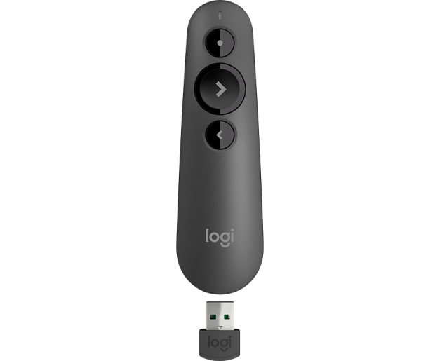 Logitech R500 Wireless Presenter Laser Pointer - Black (สีดำ) ประกันศูนย์ 1ปี ของแท้