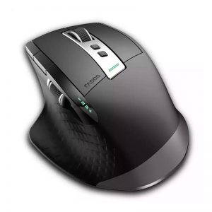 Rapoo MT750s Rechargeable Multi-mode Wireless Mouse Bluetooth 3.0/4.0 2.4Ghz สีดำ ประกันศูนย์ 2ปี ของแท้ (Black)